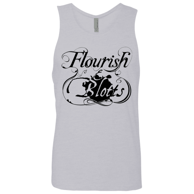 T-Shirts Heather Grey / S Flourish and Blotts of Diagon Alley Men's Premium Tank Top