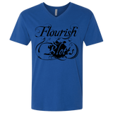 T-Shirts Royal / X-Small Flourish and Blotts of Diagon Alley Men's Premium V-Neck
