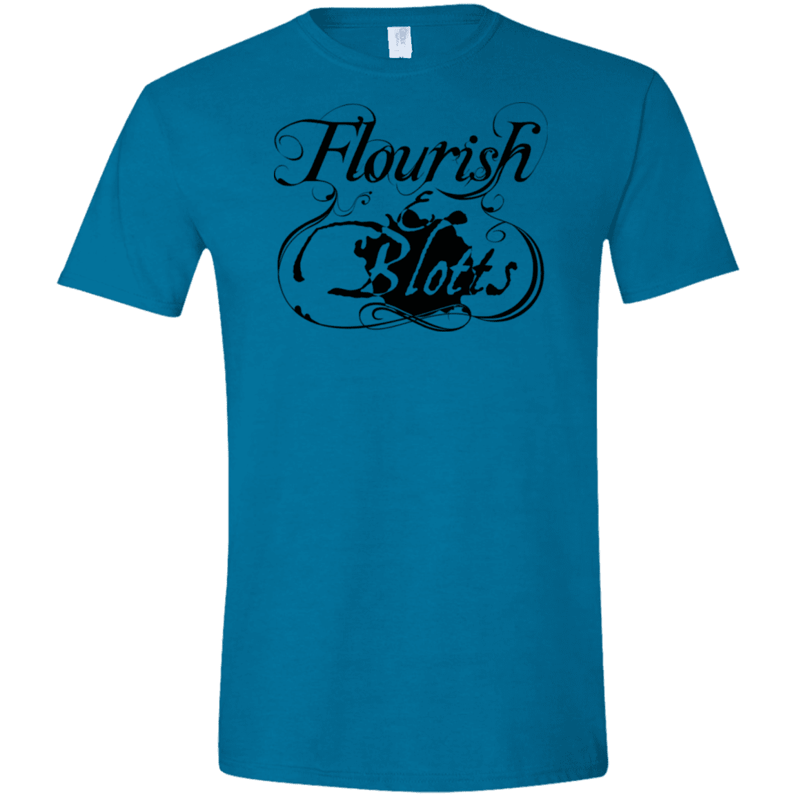 T-Shirts Antique Sapphire / S Flourish and Blotts of Diagon Alley Men's Semi-Fitted Softstyle