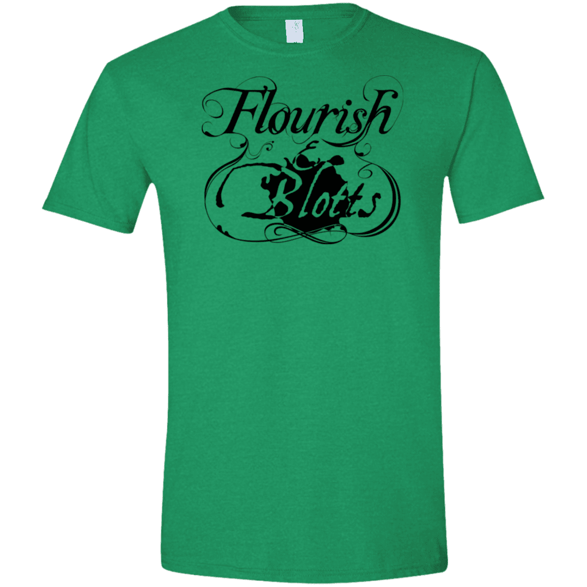 T-Shirts Heather Irish Green / M Flourish and Blotts of Diagon Alley Men's Semi-Fitted Softstyle