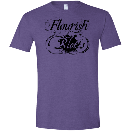 T-Shirts Heather Purple / S Flourish and Blotts of Diagon Alley Men's Semi-Fitted Softstyle