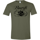 T-Shirts Military Green / S Flourish and Blotts of Diagon Alley Men's Semi-Fitted Softstyle