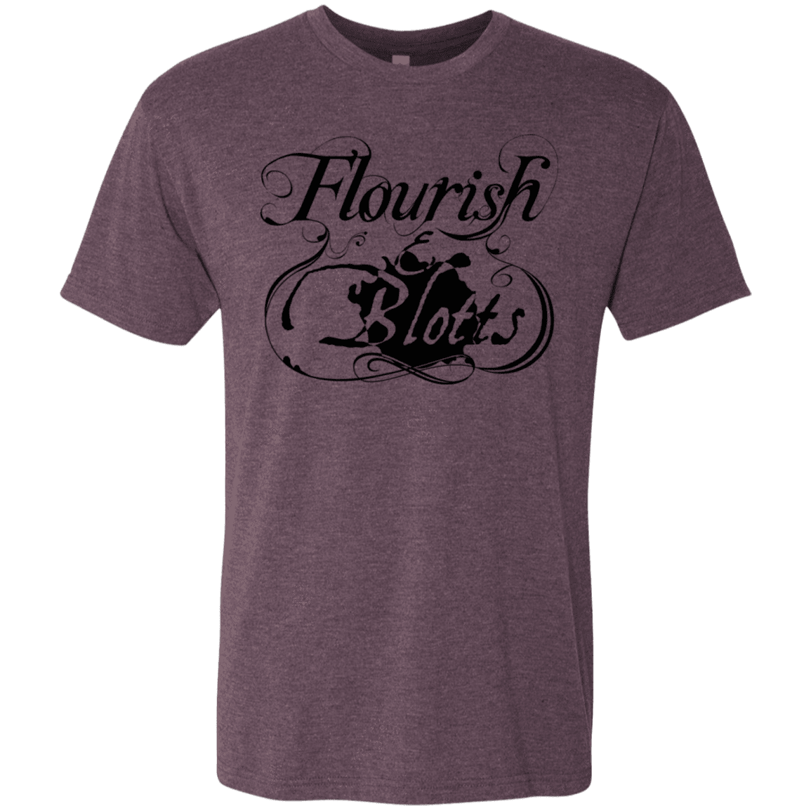 T-Shirts Vintage Purple / S Flourish and Blotts of Diagon Alley Men's Triblend T-Shirt