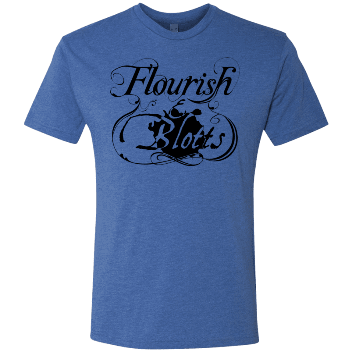 T-Shirts Vintage Royal / S Flourish and Blotts of Diagon Alley Men's Triblend T-Shirt