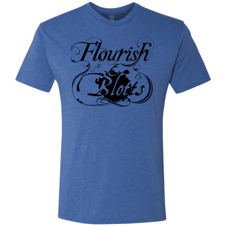 T-Shirts Vintage Royal / S Flourish and Blotts of Diagon Alley Men's Triblend T-Shirt