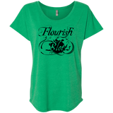 T-Shirts Envy / X-Small Flourish and Blotts of Diagon Alley Triblend Dolman Sleeve