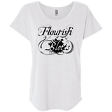 T-Shirts Heather White / X-Small Flourish and Blotts of Diagon Alley Triblend Dolman Sleeve