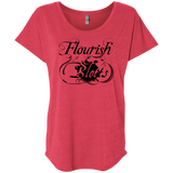 T-Shirts Vintage Red / X-Small Flourish and Blotts of Diagon Alley Triblend Dolman Sleeve