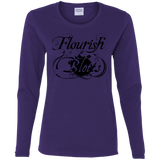 T-Shirts Purple / S Flourish and Blotts of Diagon Alley Women's Long Sleeve T-Shirt