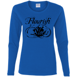 T-Shirts Royal / S Flourish and Blotts of Diagon Alley Women's Long Sleeve T-Shirt