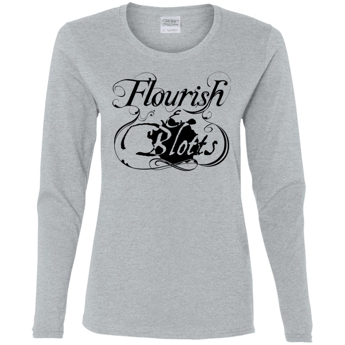 T-Shirts Sport Grey / S Flourish and Blotts of Diagon Alley Women's Long Sleeve T-Shirt