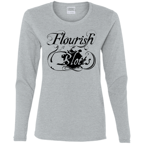 T-Shirts Sport Grey / S Flourish and Blotts of Diagon Alley Women's Long Sleeve T-Shirt