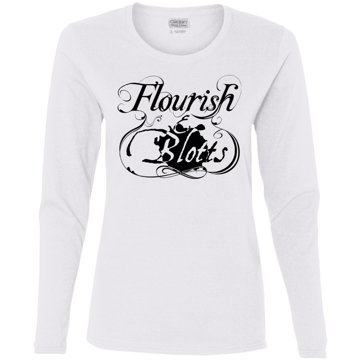 T-Shirts White / S Flourish and Blotts of Diagon Alley Women's Long Sleeve T-Shirt