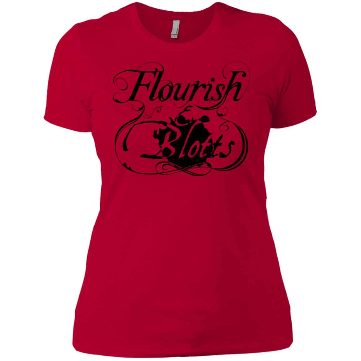 T-Shirts Red / X-Small Flourish and Blotts of Diagon Alley Women's Premium T-Shirt