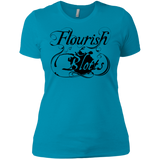 T-Shirts Turquoise / X-Small Flourish and Blotts of Diagon Alley Women's Premium T-Shirt