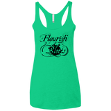 T-Shirts Envy / X-Small Flourish and Blotts of Diagon Alley Women's Triblend Racerback Tank