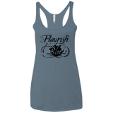 T-Shirts Indigo / X-Small Flourish and Blotts of Diagon Alley Women's Triblend Racerback Tank