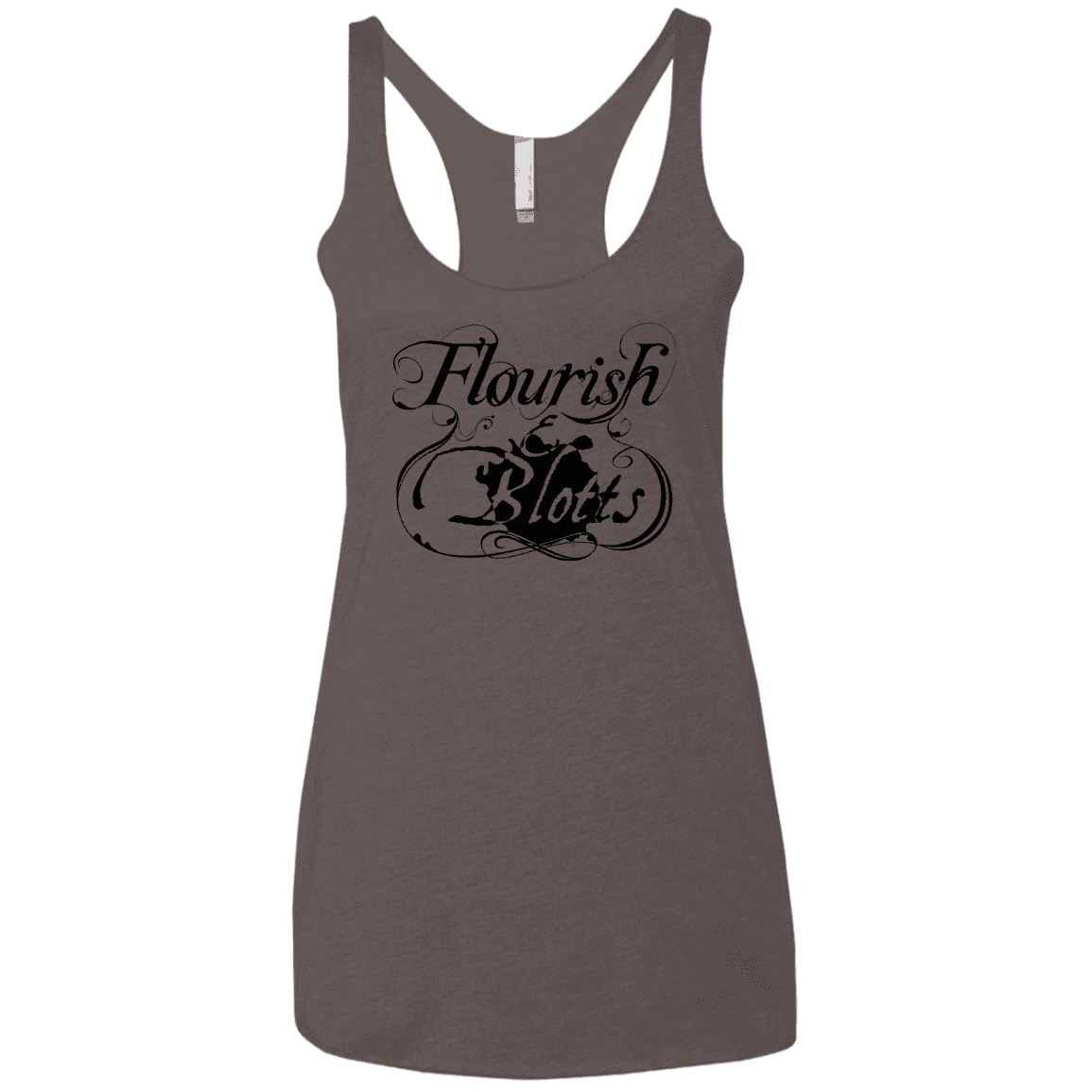 T-Shirts Macchiato / X-Small Flourish and Blotts of Diagon Alley Women's Triblend Racerback Tank