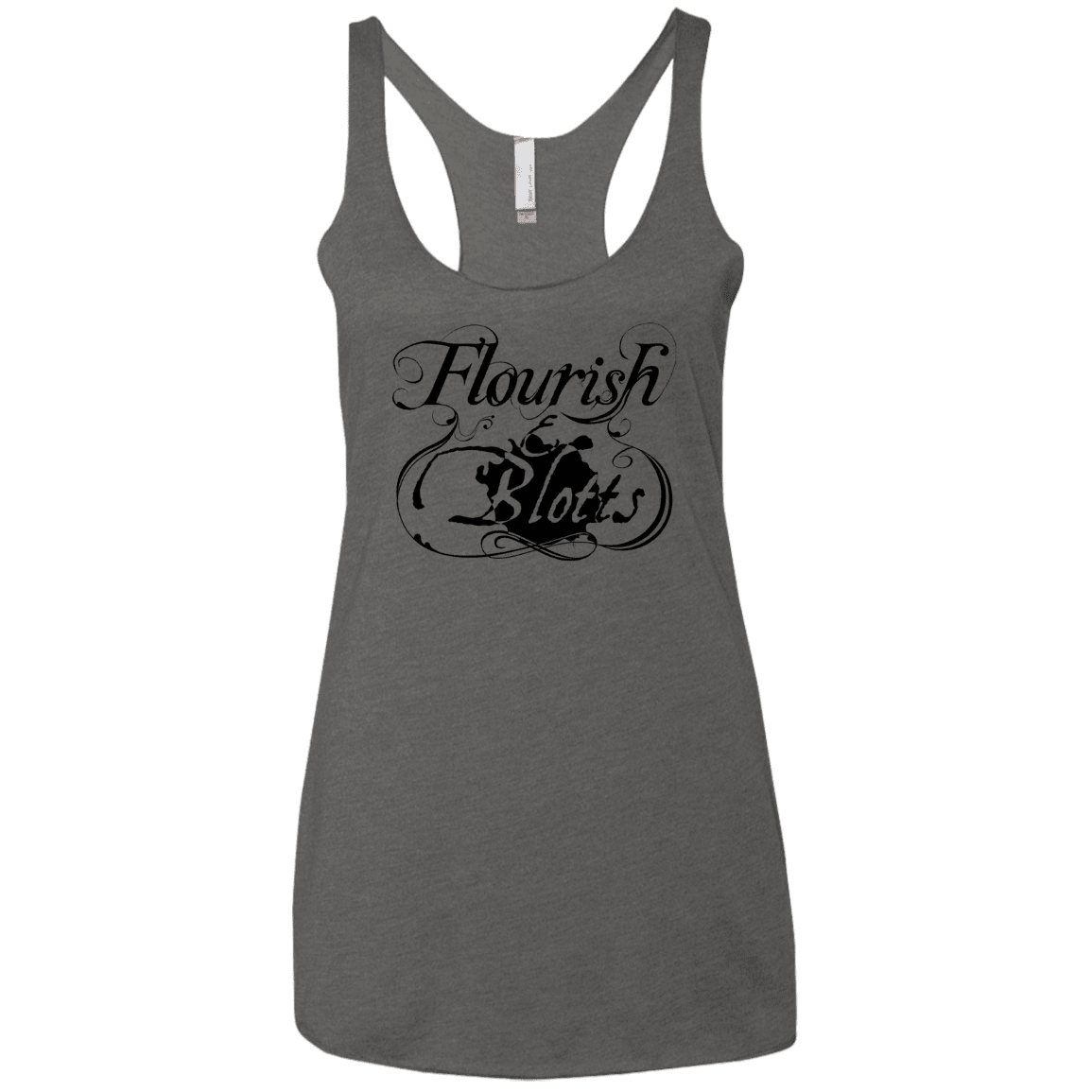 T-Shirts Premium Heather / X-Small Flourish and Blotts of Diagon Alley Women's Triblend Racerback Tank