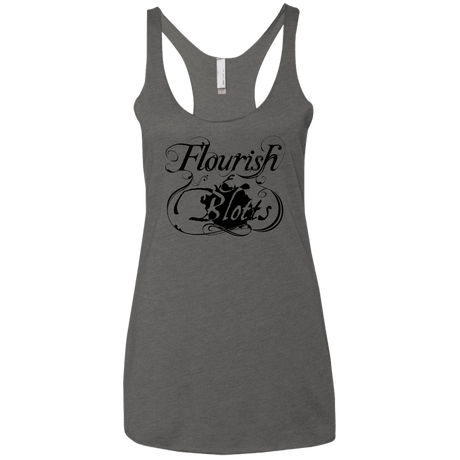 T-Shirts Premium Heather / X-Small Flourish and Blotts of Diagon Alley Women's Triblend Racerback Tank
