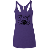 T-Shirts Purple Rush / X-Small Flourish and Blotts of Diagon Alley Women's Triblend Racerback Tank