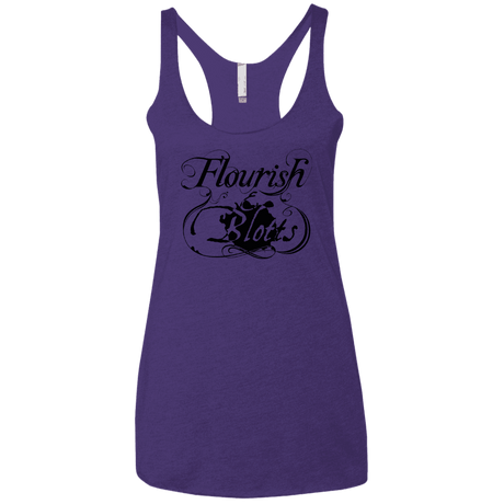 T-Shirts Purple Rush / X-Small Flourish and Blotts of Diagon Alley Women's Triblend Racerback Tank