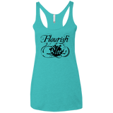 T-Shirts Tahiti Blue / X-Small Flourish and Blotts of Diagon Alley Women's Triblend Racerback Tank