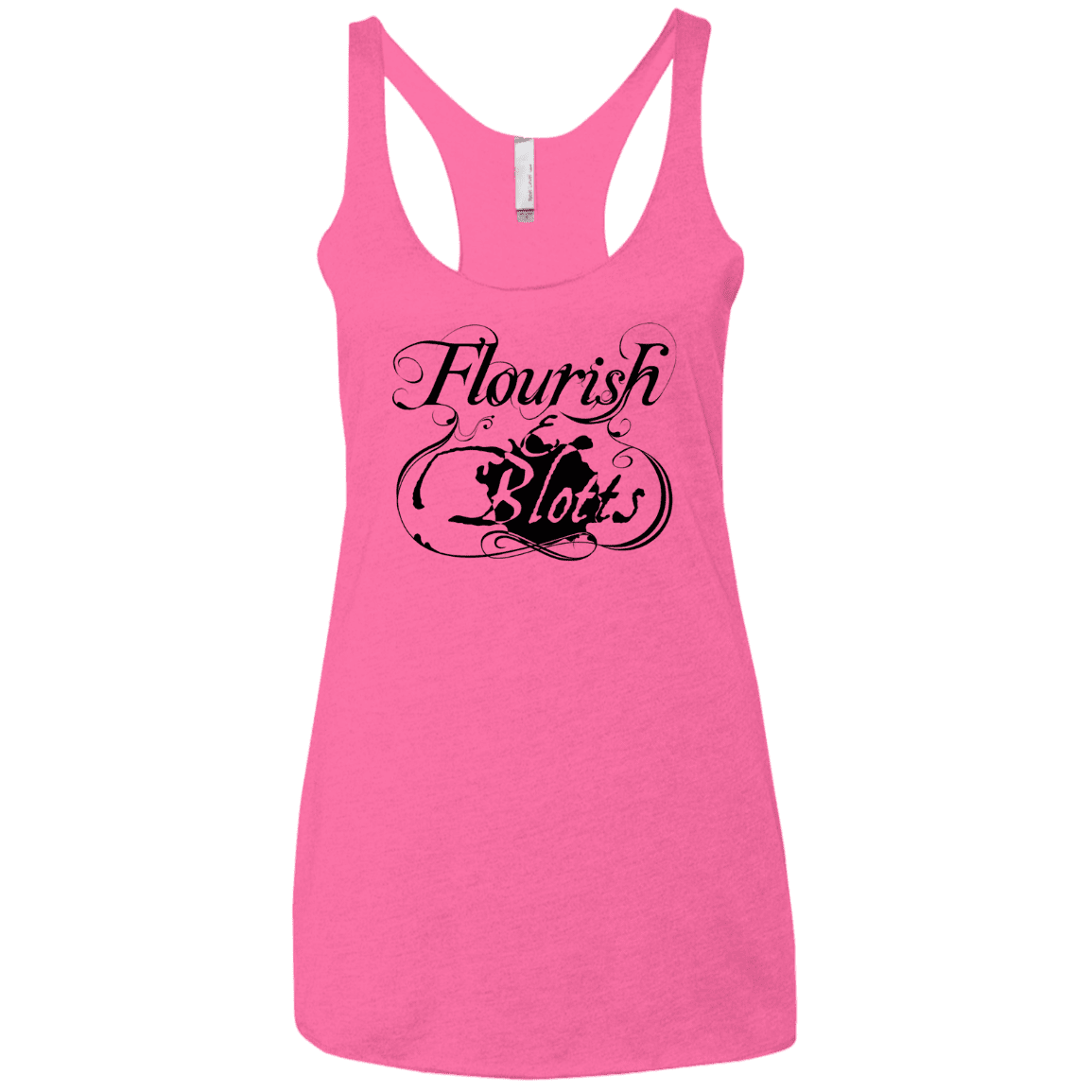 T-Shirts Vintage Pink / X-Small Flourish and Blotts of Diagon Alley Women's Triblend Racerback Tank