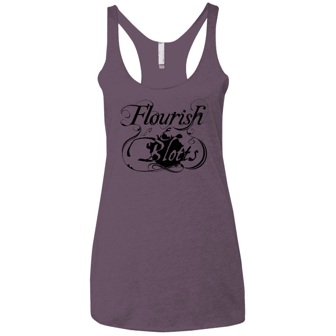 T-Shirts Vintage Purple / X-Small Flourish and Blotts of Diagon Alley Women's Triblend Racerback Tank