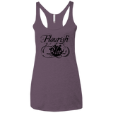 T-Shirts Vintage Purple / X-Small Flourish and Blotts of Diagon Alley Women's Triblend Racerback Tank