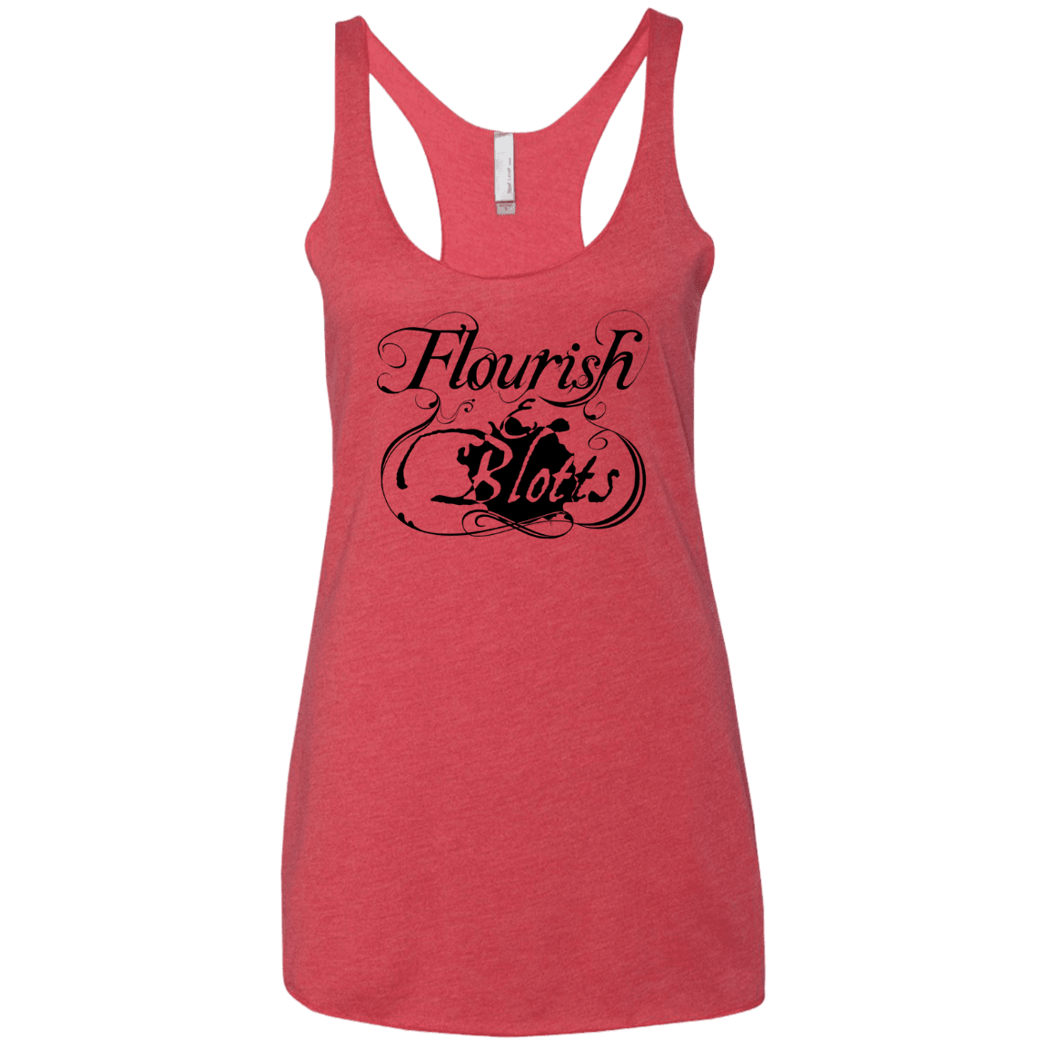 T-Shirts Vintage Red / X-Small Flourish and Blotts of Diagon Alley Women's Triblend Racerback Tank