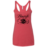 T-Shirts Vintage Red / X-Small Flourish and Blotts of Diagon Alley Women's Triblend Racerback Tank