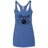 T-Shirts Vintage Royal / X-Small Flourish and Blotts of Diagon Alley Women's Triblend Racerback Tank