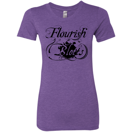 T-Shirts Purple Rush / S Flourish and Blotts of Diagon Alley Women's Triblend T-Shirt
