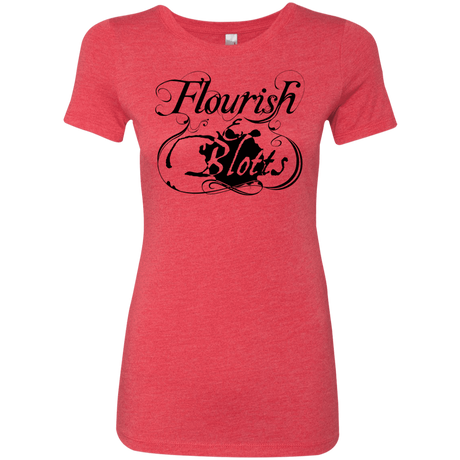 T-Shirts Vintage Red / S Flourish and Blotts of Diagon Alley Women's Triblend T-Shirt