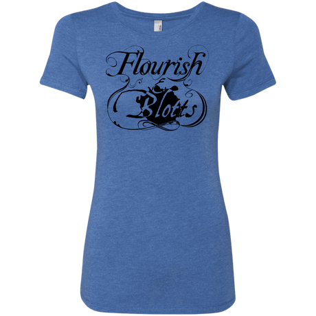 T-Shirts Vintage Royal / S Flourish and Blotts of Diagon Alley Women's Triblend T-Shirt