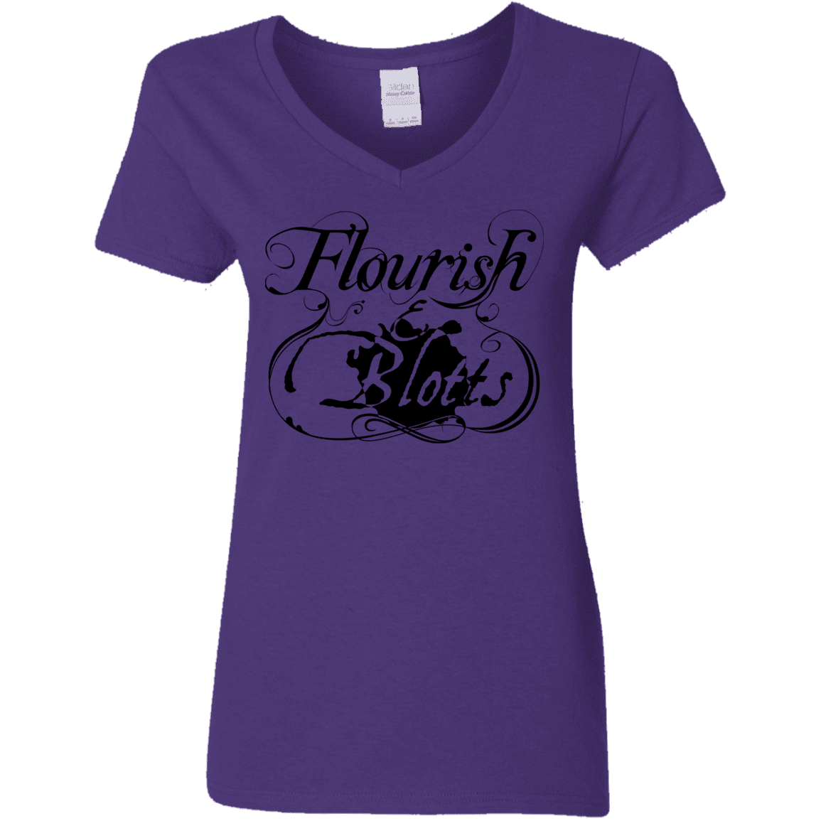 T-Shirts Purple / S Flourish and Blotts of Diagon Alley Women's V-Neck T-Shirt