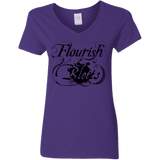 T-Shirts Purple / S Flourish and Blotts of Diagon Alley Women's V-Neck T-Shirt