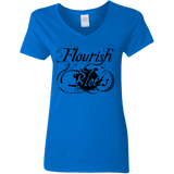 T-Shirts Royal / S Flourish and Blotts of Diagon Alley Women's V-Neck T-Shirt