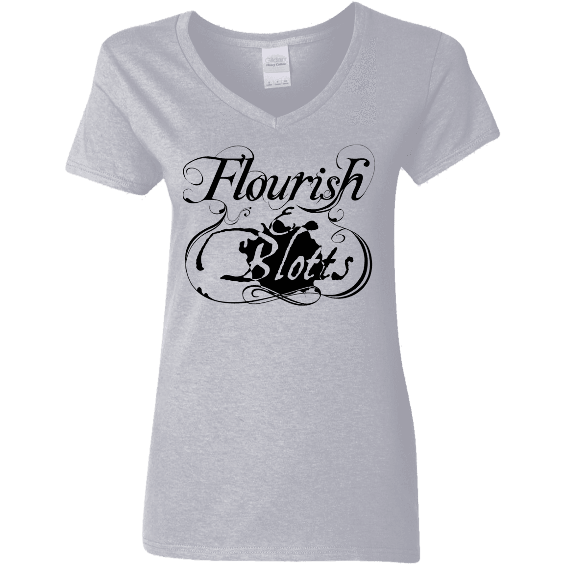 T-Shirts Sport Grey / S Flourish and Blotts of Diagon Alley Women's V-Neck T-Shirt