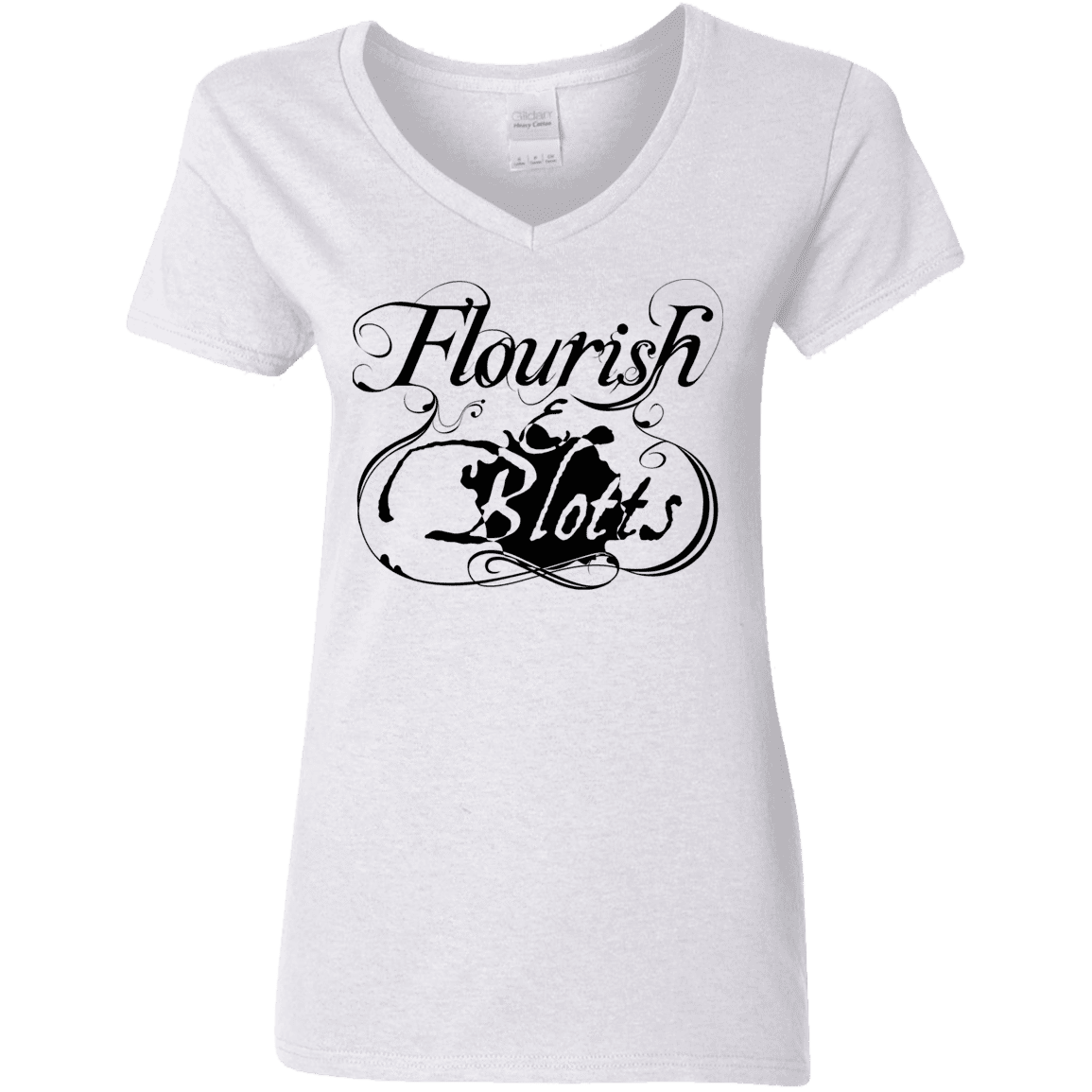 T-Shirts White / S Flourish and Blotts of Diagon Alley Women's V-Neck T-Shirt