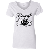 T-Shirts White / S Flourish and Blotts of Diagon Alley Women's V-Neck T-Shirt