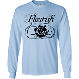 T-Shirts Light Blue / YS Flourish and Blotts of Diagon Alley Youth Long Sleeve T-Shirt