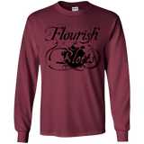 T-Shirts Maroon / YS Flourish and Blotts of Diagon Alley Youth Long Sleeve T-Shirt