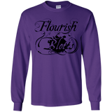 T-Shirts Purple / YS Flourish and Blotts of Diagon Alley Youth Long Sleeve T-Shirt