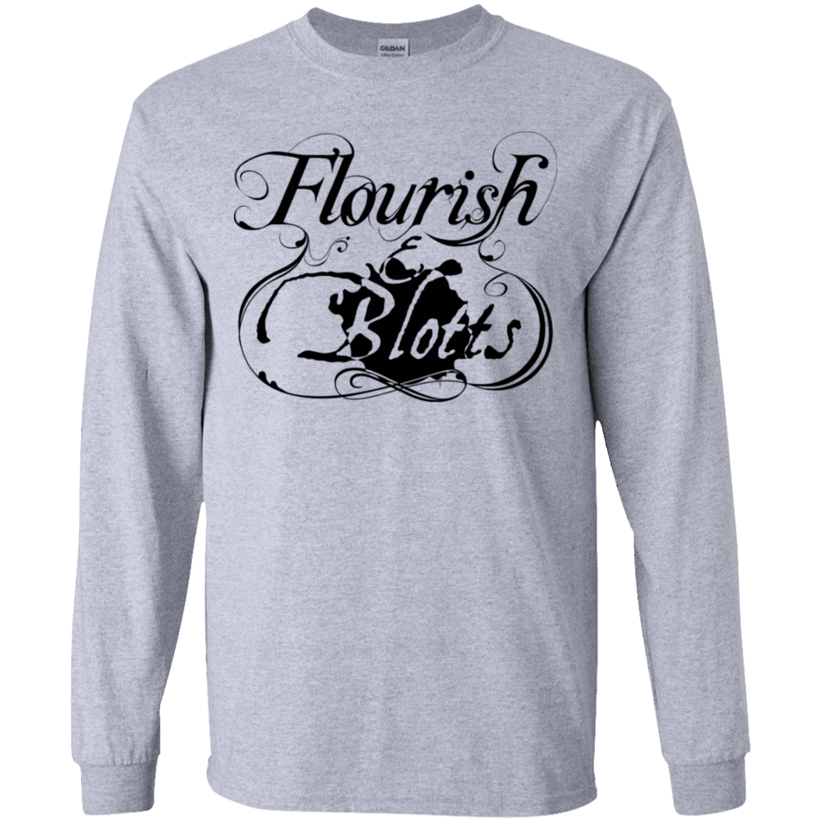 T-Shirts Sport Grey / YS Flourish and Blotts of Diagon Alley Youth Long Sleeve T-Shirt