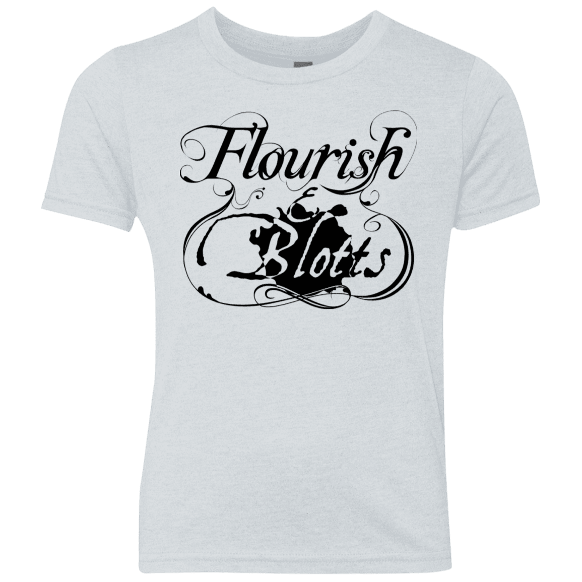 T-Shirts Heather White / YXS Flourish and Blotts of Diagon Alley Youth Triblend T-Shirt