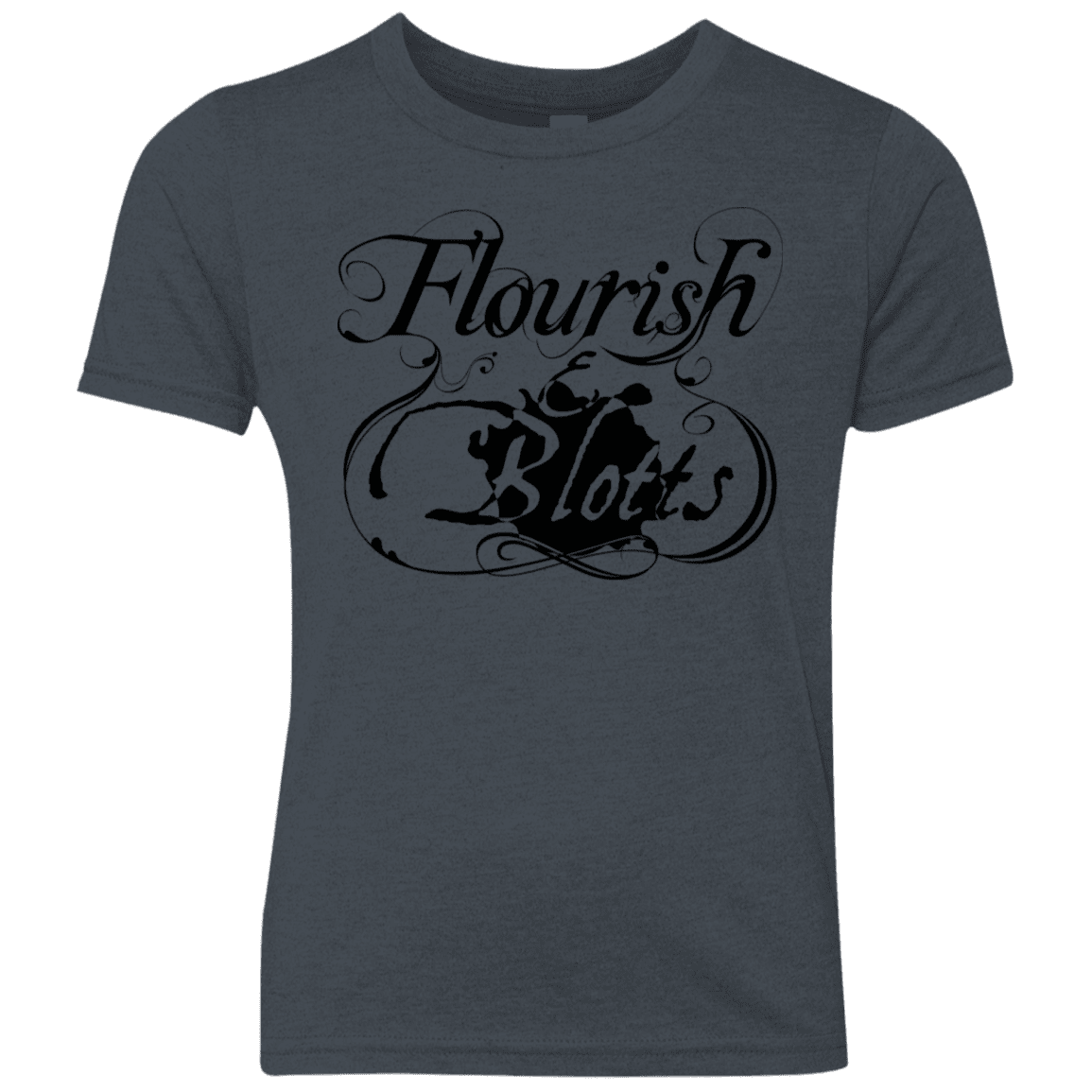 T-Shirts Vintage Navy / YXS Flourish and Blotts of Diagon Alley Youth Triblend T-Shirt