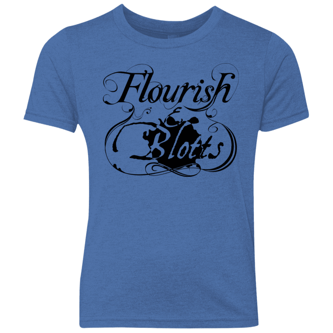 T-Shirts Vintage Royal / YXS Flourish and Blotts of Diagon Alley Youth Triblend T-Shirt