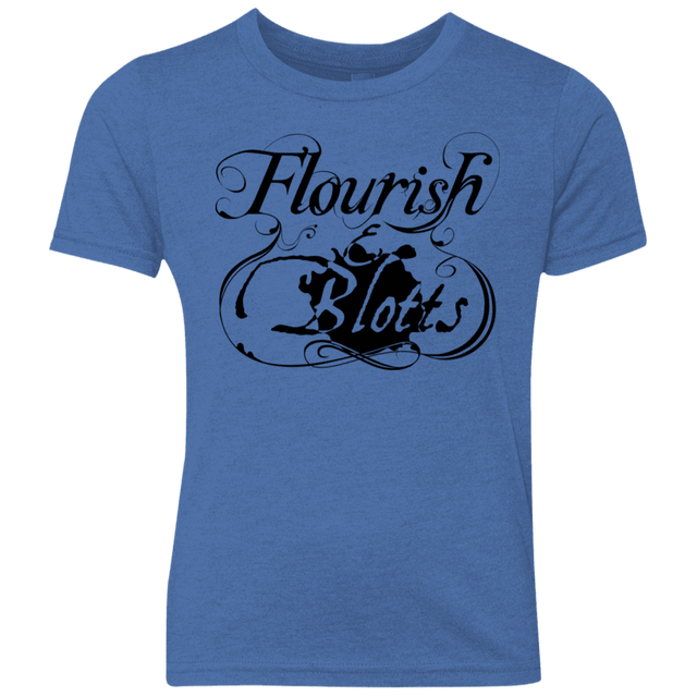 T-Shirts Vintage Royal / YXS Flourish and Blotts of Diagon Alley Youth Triblend T-Shirt